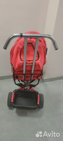 Детский велосипед трехколесный с ручкой