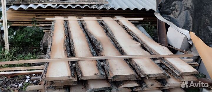 Липа. доска необрезная