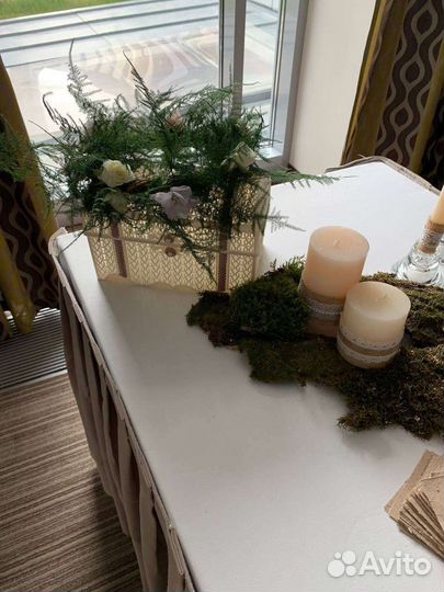 Цветы на свадебный стол