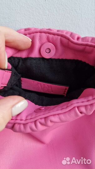 Розовая сумка женская zara