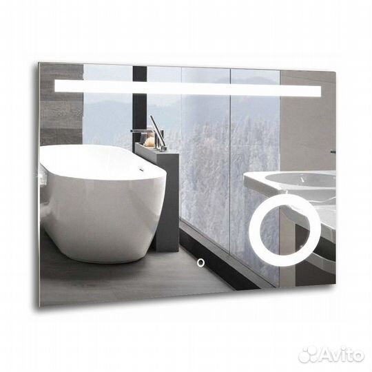 Зеркало azario Лайт 800х600, LED-подсветка с димм