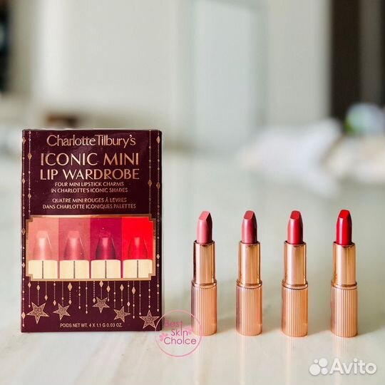 Помада charlotte tilbury iconic mini lip wardrobe