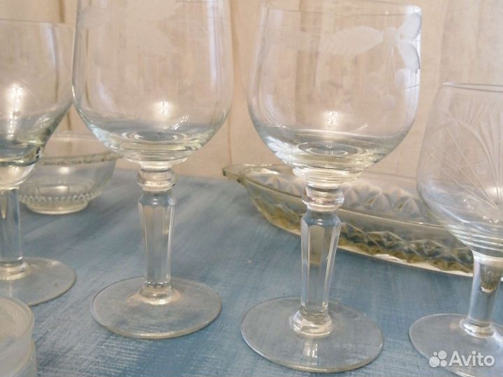 Рюмка стекло с теснением