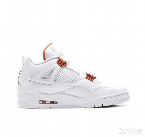 Кроссовки Nike Air Jordan 4 Orange Metallic