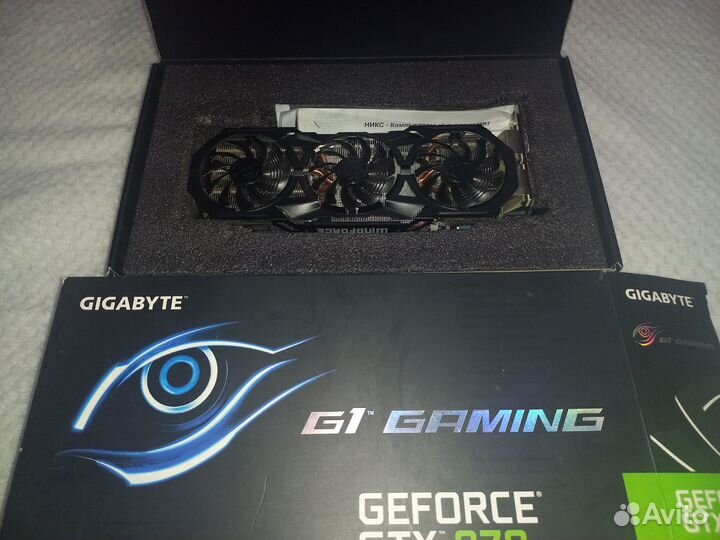 Видеокарта gigabyte GTX 970 Windforce 3x OC