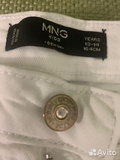 Джинсы mango для девочки на 13-14 лет