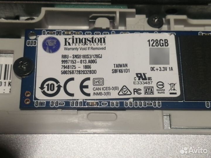 128Gb SSD M.2 2280 Kingston