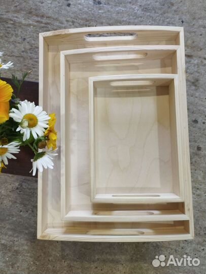 Поднос деревянный