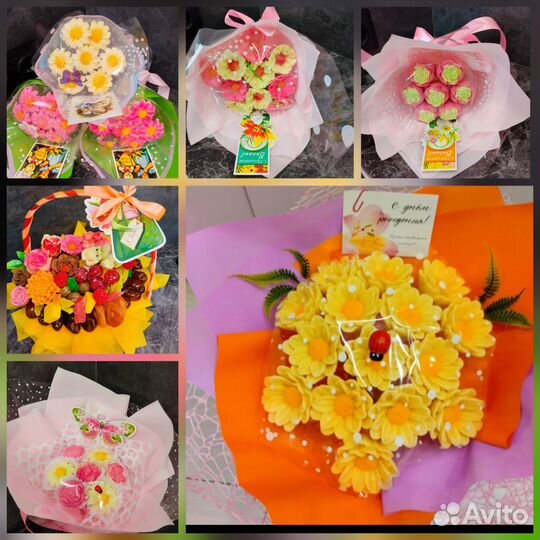 К выпускному из бельгийского шоколада букеты