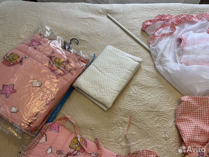 Балдахин, держатель, бортики для кроватки