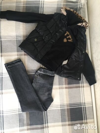 Вещи жилетка жилет пакетом на девочку 134 140