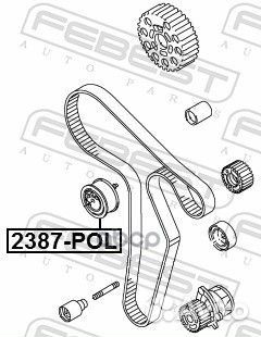 2387-POL ролик натяжной ремня грм VW Touran/Ti