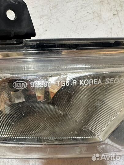 Противотуманка правая Kia Rio 2 JB G4EE 2011