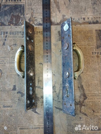 Дверные ручки старинные. Латунь. бронзацаризм