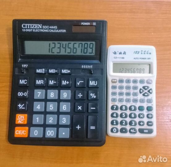 Калькуляторы Citizen sdc-444s и C Z-118B