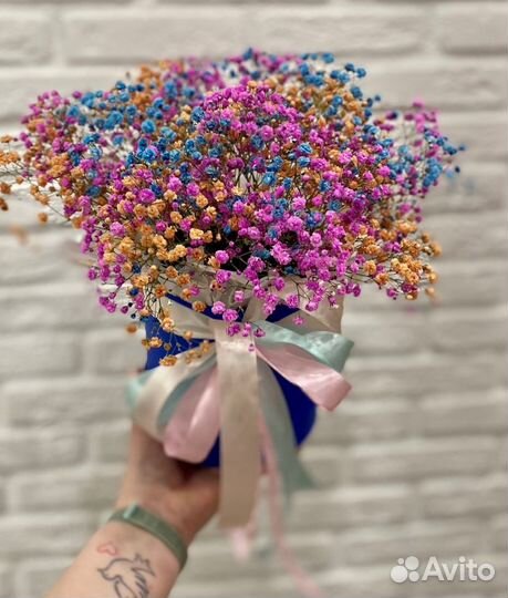 Цветы, Розы, хризантемы, Доставка, Гипсофила