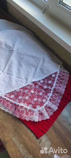 Плед, уголок и бант