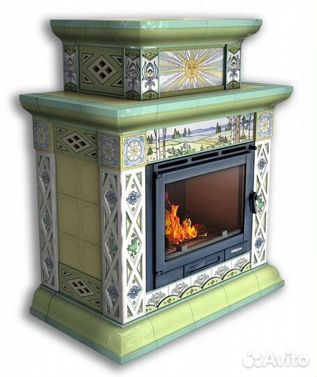 Дровяной камин печь для гостиной Билибин