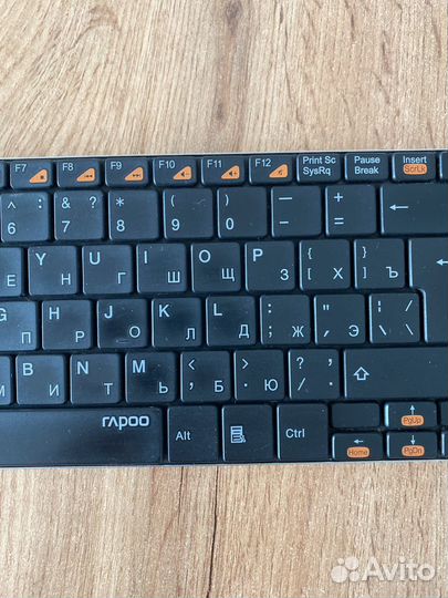 Клавиатура беспроводная rapoo плоская безрамочная