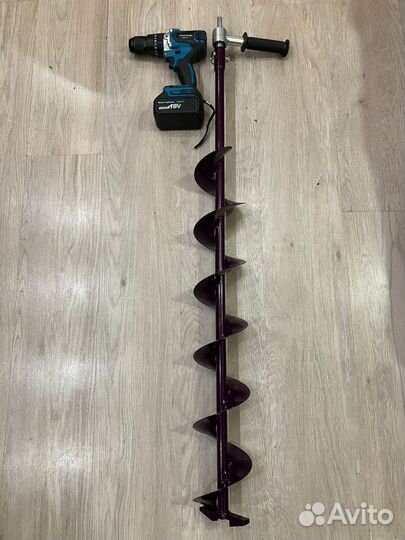 Ледобур + Шуруповёр для зимней рыбалки