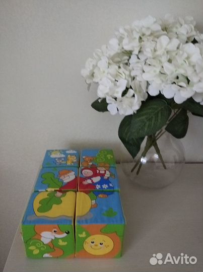 Кубики мягкие пазлы