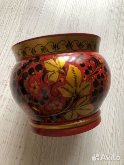 Горшок хохлома
