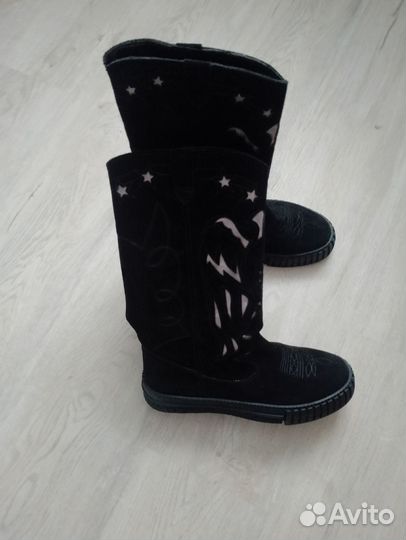 Женские замшевые сапоги 39размер