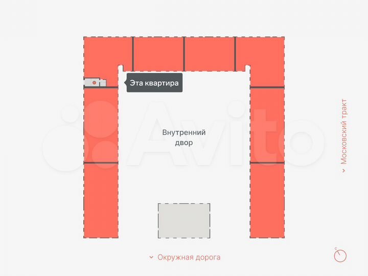 Квартира-студия, 28,3 м², 9/14 эт.