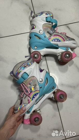 Ролики детские на 4 колесах 34-37 (коньки)