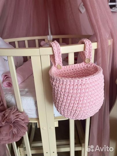 Вязаные корзинки