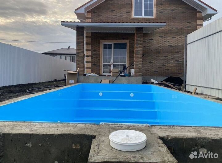 Бассейн с лестницей 4м*3м*1,5м