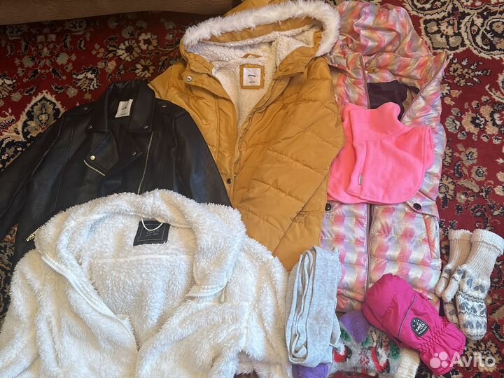 Вещи пакетом на девочку 134 140