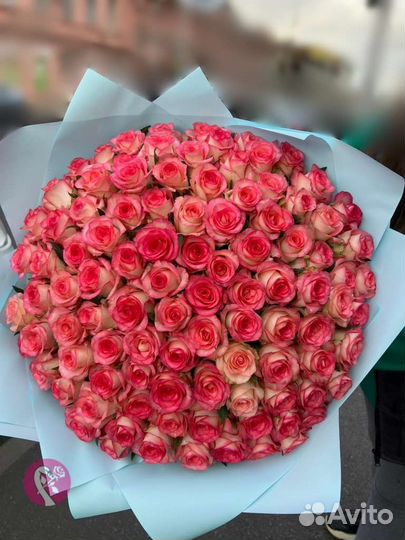 Букет из 101 розы с бесплатной доставкой