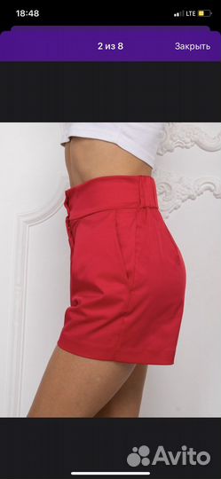 Шорты женские красные М 44-46 женские новые