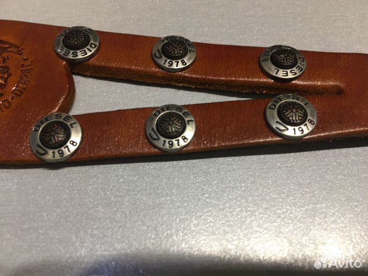 Кожаный браслет напульсник Diesel. Новый. Унисекс