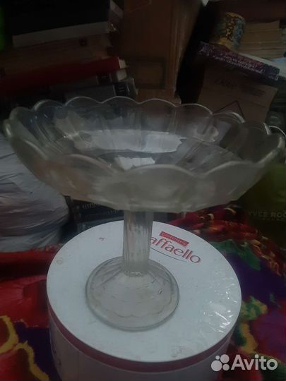 Ваза для фруктов на ножке СССР