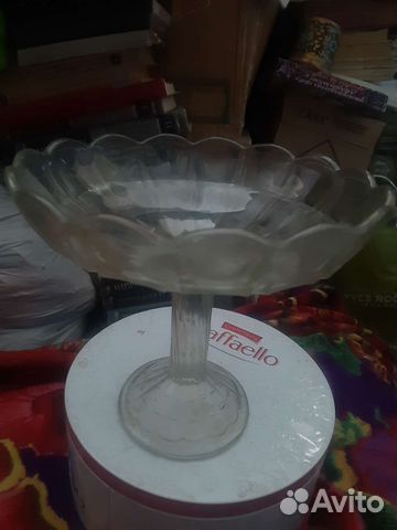 Ваза для фруктов на ножке СССР