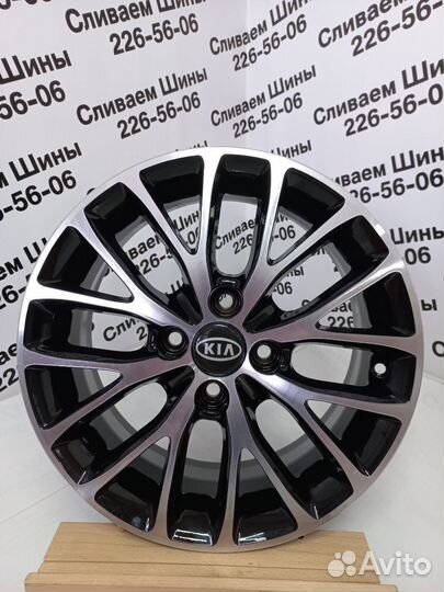 Литые диски R15 4x100 RIO/solaris Black polish