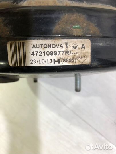 Вакуумный усилитель тормозов renault sandero 1 1.6