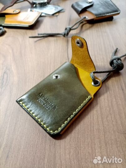 Мини кошелек натуральная кожа
