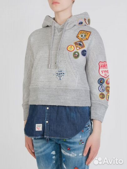 Комбинированная толстовка Dsquared2