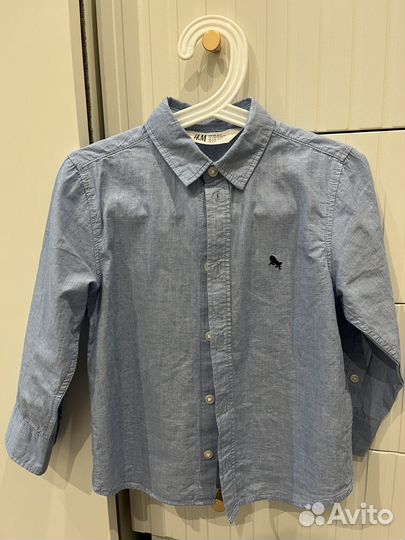 Рубашка на мальчика 104- 110 р. 2 штуки H&M