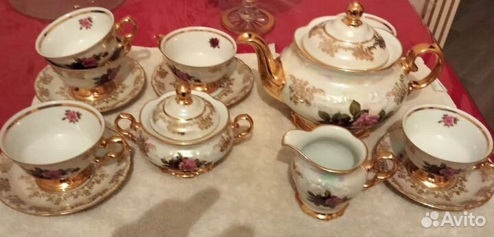Сервиз чайный Чехия Роза