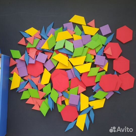 Деревянная мозаика танграм Pattern Blocks