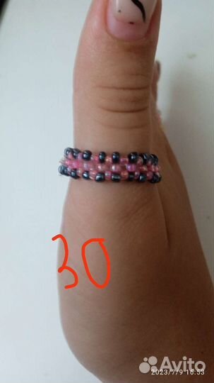 Кольцо из бисера