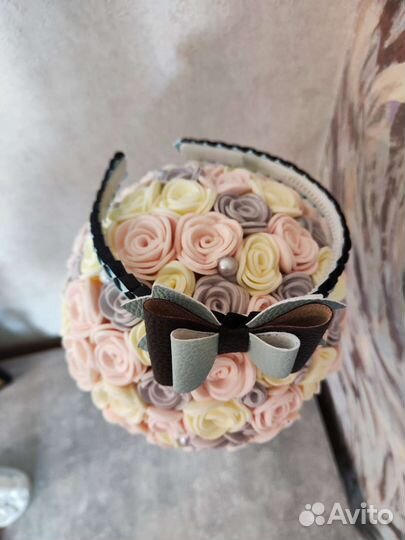 Ободок для волос ручной работы