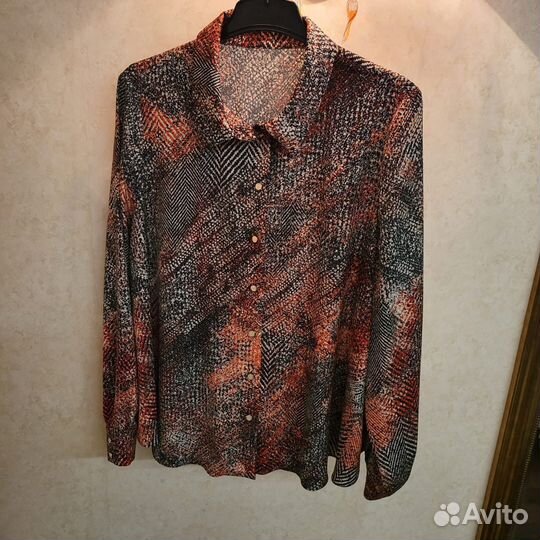 Рубашка блузка cвободный крой Caterina Leman