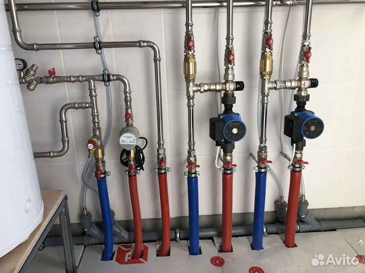 Отопление, водоснабжение дома. Монтаж под ключ