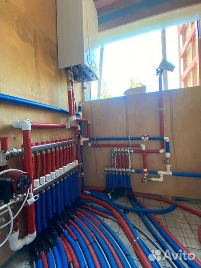 Монтаж отопления, теплых полов частный мастер