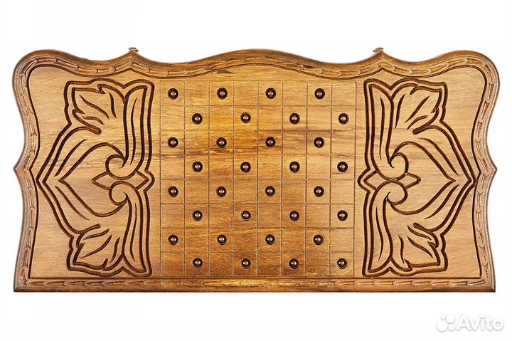 Нарды резные Арарат и Хорвирап 60 х 60 см бук Армения 62403